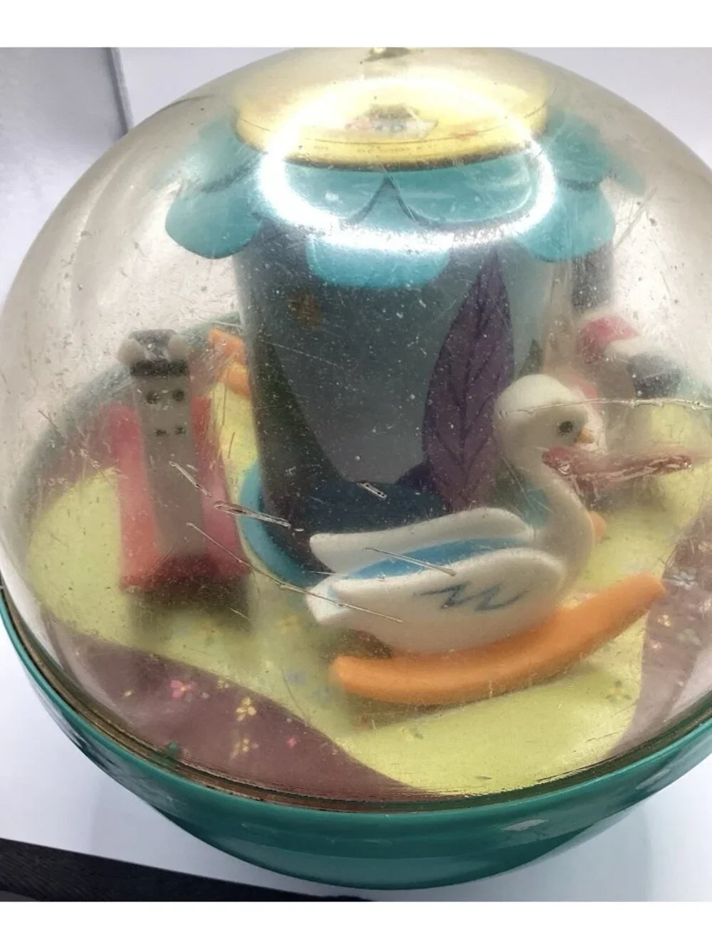 1966 Vintage Fisher Price Roly Poly Chime Ball
